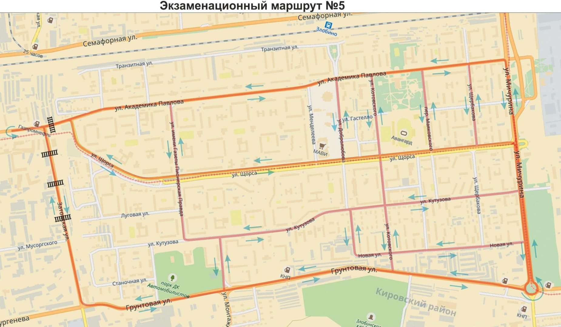 77 маршрут владикавказ схема